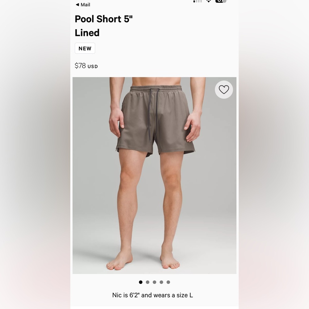 BRAND NEW WITH TAGS! LULU LEMON MEN’S SWIM TRUNKS